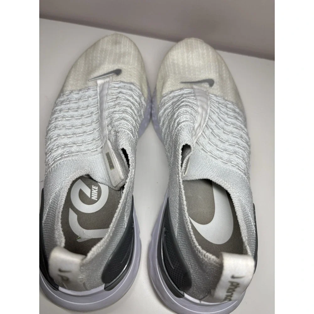Nike React Phantom Run Flyknit 2 Women's Running Shoes Platinum White - Size 8.5